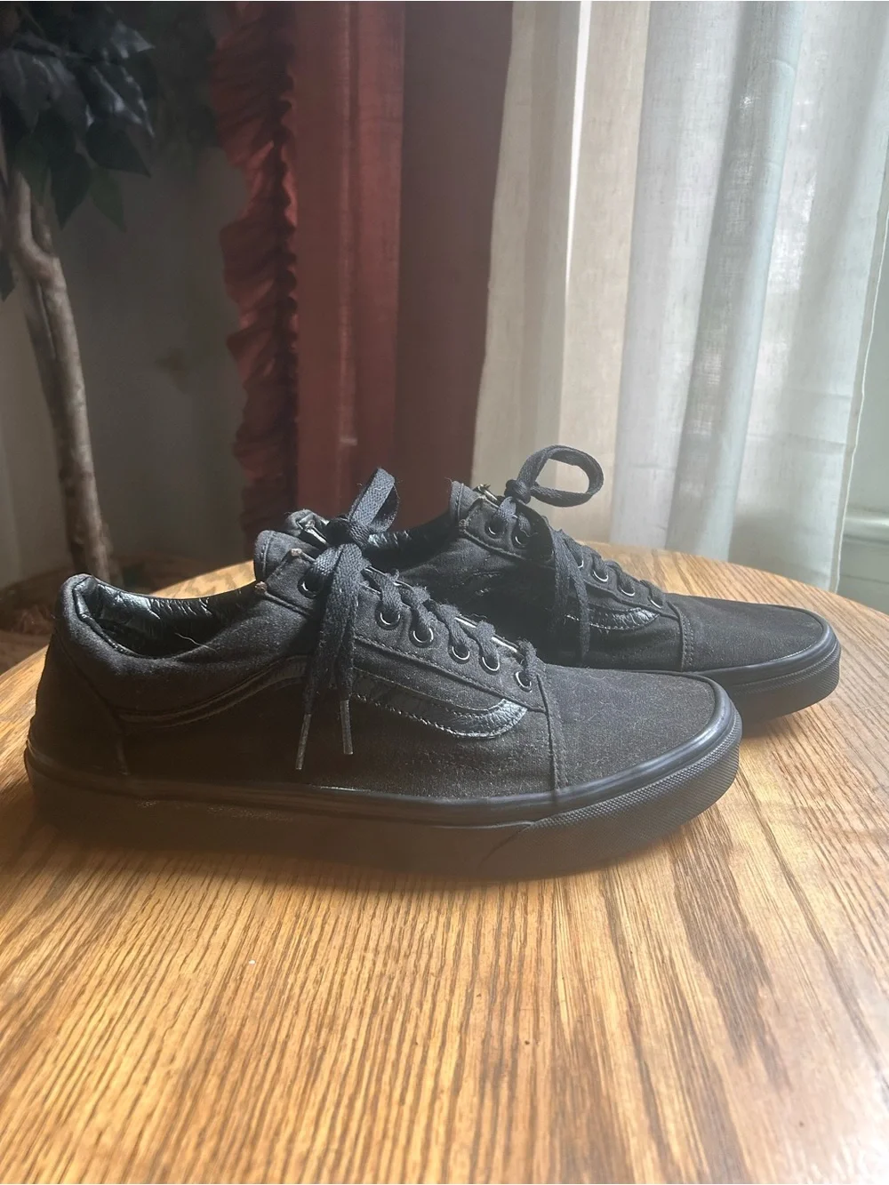 Vans Black Low-Top Canvas Sneakers